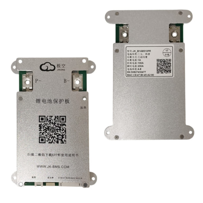 BMS плата – JK-B1A8S10P 100A, 1А балансир