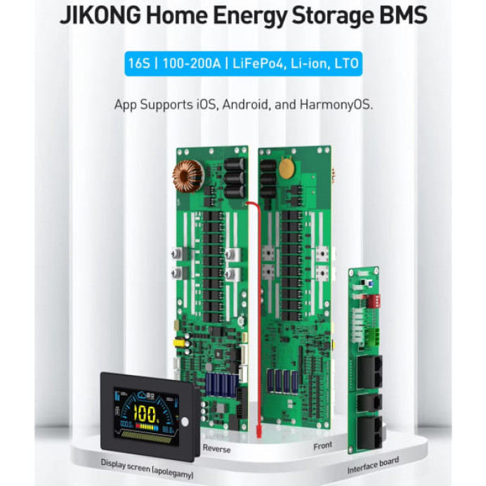 BMS плата – JK-PB2A16S15P 150A, 2А балансир