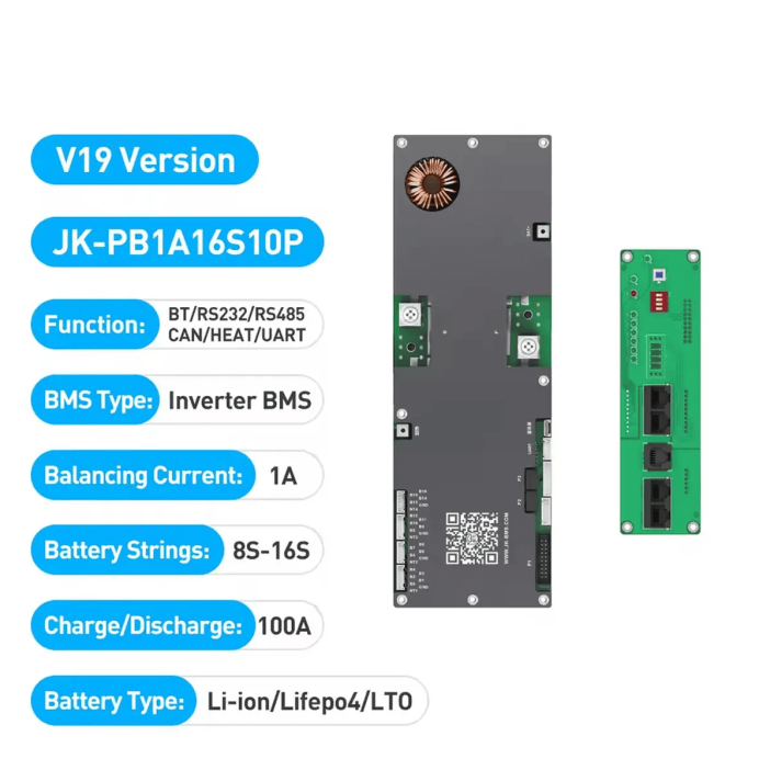 BMS плата – JK-PB1A16S10P 100A, 1А балансир