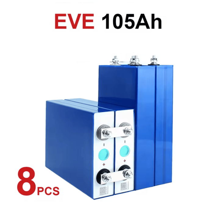 Акумулятор (осередки) EVE 105Ah Lifepo4 3.2V